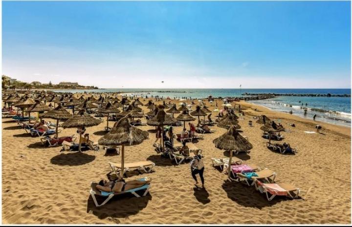 Amazing 3 Bedroom Apartment On The First Line Of The Best Las Americas Beach, Air Conditioner And Terrace Ocean View Playa de las Americas  Zewnętrze zdjęcie
